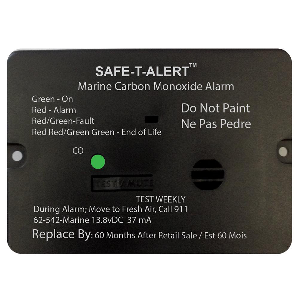 SAFE-T-ALERT 62-542-R-MARINE-BL 62 SERIES CARBON MONOXIDE ALARM W/RELAY - 12V - 62-542-R-MARINE - FLUSH MOUNT - BLACK - High quality product image showing SAFE-T-ALERT 62-542-R-MARINE-BL 62 SERIES CARBON MONOXIDE ALARM W/RELAY - 12V - 62-542-R-MARINE - FLUSH MOUNT - BLACK details and features