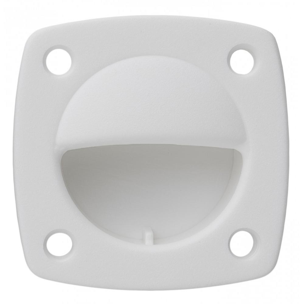 WHITECAP 3360W NYLON FLUSH PULL - SMALL - WHITE - High quality product image showing WHITECAP 3360W NYLON FLUSH PULL - SMALL - WHITE details and features