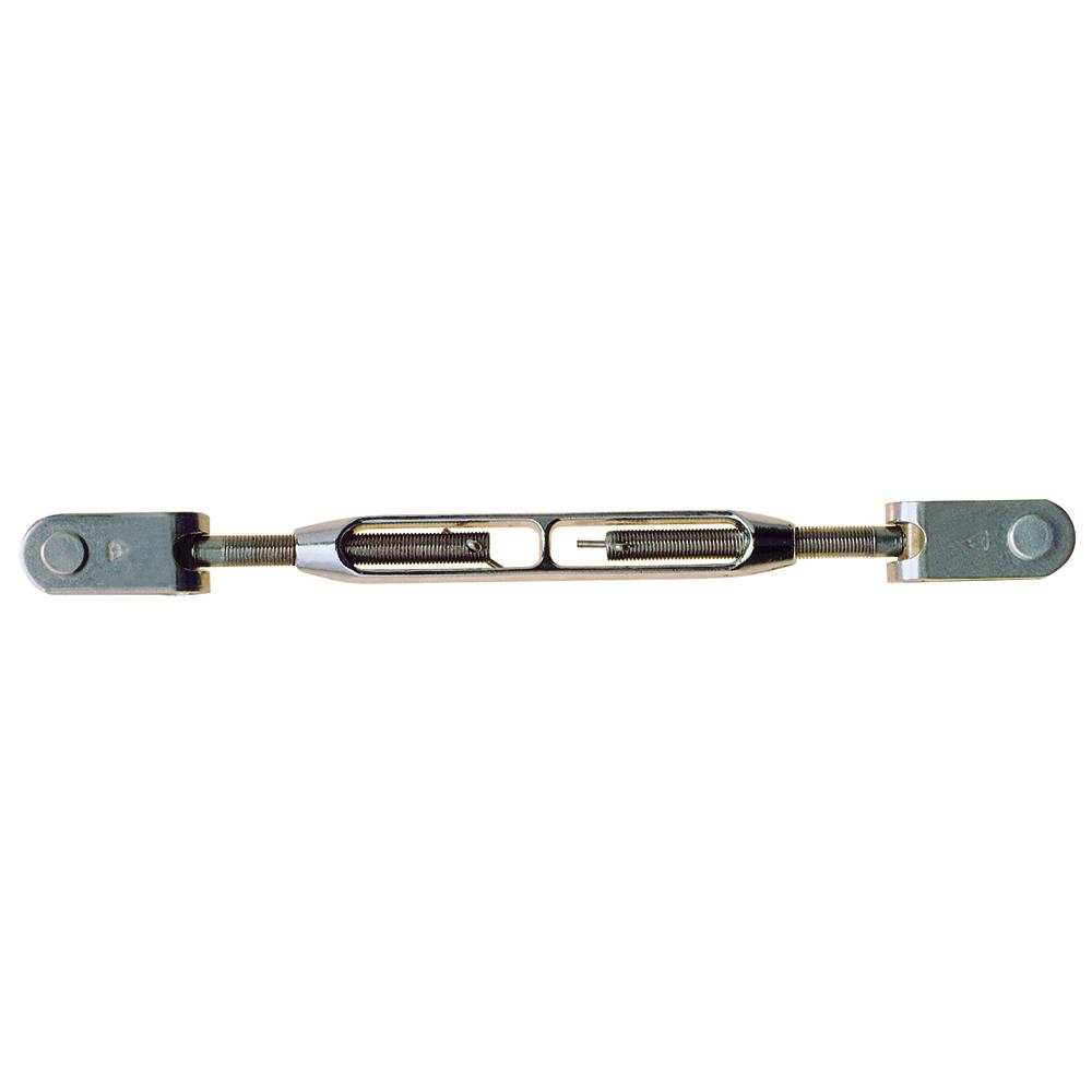 C. SHERMAN JOHNSON 42-110 T-STYLE JAW/JAW OPEN BODY TURNBUCKLE - 1/4-28 THREAD SIZE - High quality product image showing C. SHERMAN JOHNSON 42-110 T-STYLE JAW/JAW OPEN BODY TURNBUCKLE - 1/4-28 THREAD SIZE details and features