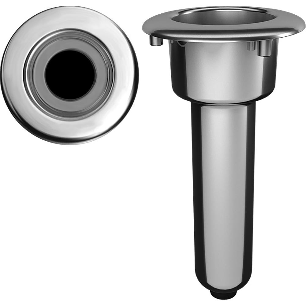 MATE SERIES C1000DS ELITE SCREWLESS STAINLESS STEEL 0° ROD & CUP HOLDER - DRAIN - ROUND TOP - High quality product image showing MATE SERIES C1000DS ELITE SCREWLESS STAINLESS STEEL 0° ROD & CUP HOLDER - DRAIN - ROUND TOP details and features