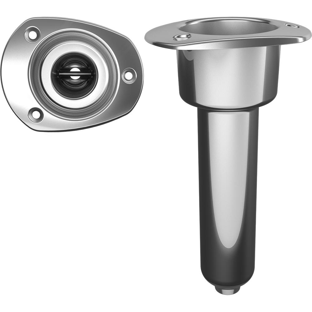 MATE SERIES C2000D STAINLESS STEEL 0° ROD & CUP HOLDER - DRAIN - OVAL TOP - High quality product image showing MATE SERIES C2000D STAINLESS STEEL 0° ROD & CUP HOLDER - DRAIN - OVAL TOP details and features