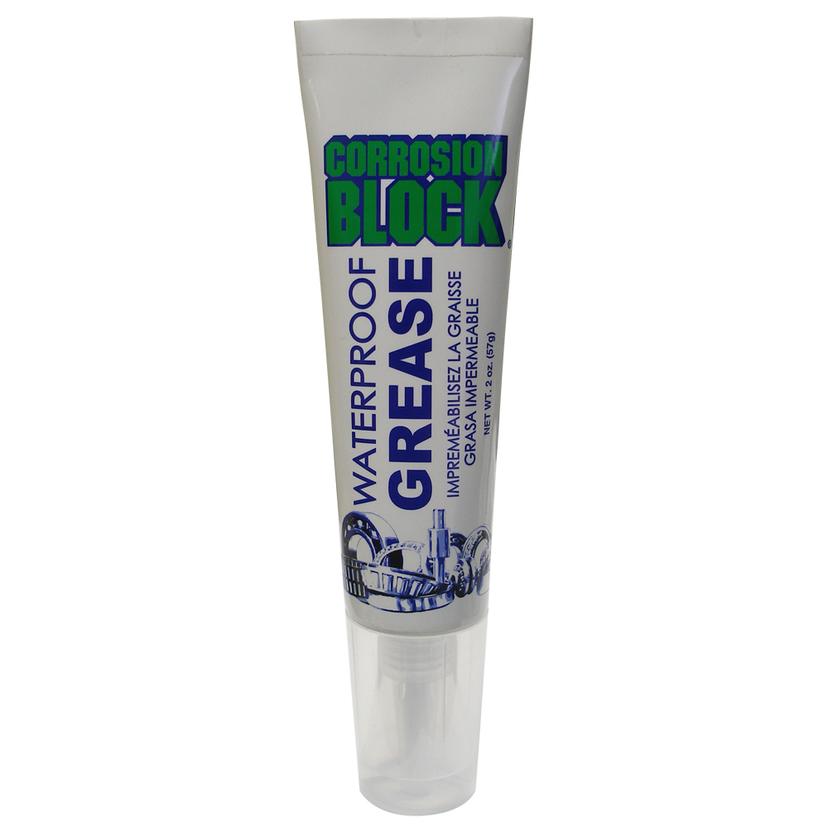 CORROSION BLOCK 25002 HIGH PERFORMANCE WATERPROOF GREASE - 2OZ TUBE - NON-HAZMAT, NON-FLAMMABLE & NON-TOXIC