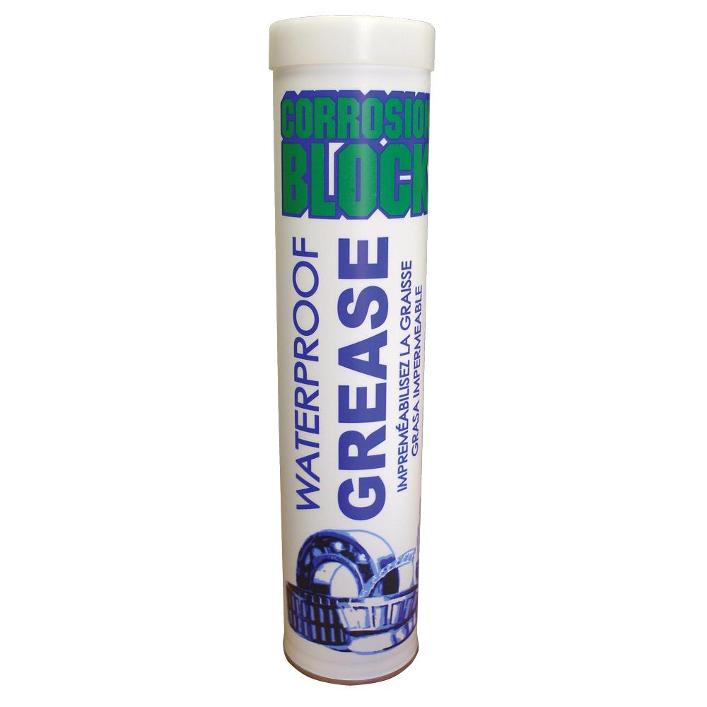 CORROSION BLOCK 25014 HIGH PERFORMANCE WATERPROOF GREASE - 14OZ CARTRIDGE - NON-HAZMAT, NON-FLAMMABLE & NON-TOXIC - High quality product image showing CORROSION BLOCK 25014 HIGH PERFORMANCE WATERPROOF GREASE - 14OZ CARTRIDGE - NON-HAZMAT, NON-FLAMMABLE & NON-TOXIC details and features