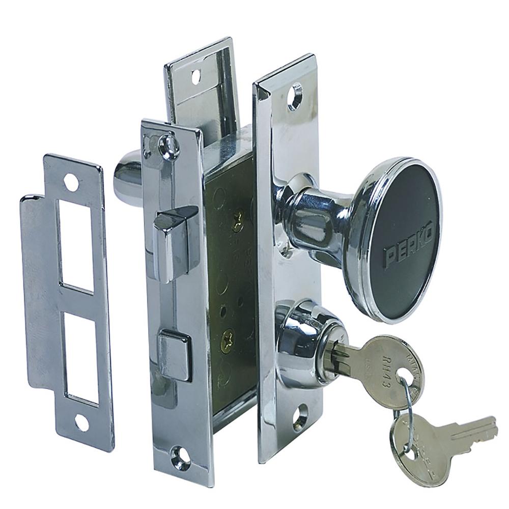 PERKO 0927DP0CHR MORTISE LOCK SET W/BOLT - High quality product image showing PERKO 0927DP0CHR MORTISE LOCK SET W/BOLT details and features