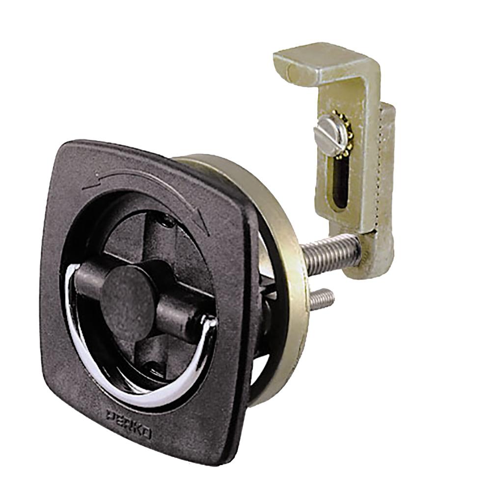 PERKO 0932DP2BLK FLUSH LATCH - NON-LOCKING - 2.5 INCH X 2.5 INCH W/OFFSET ADJUSTABLE CAM BAR - The Twister Group Tools product