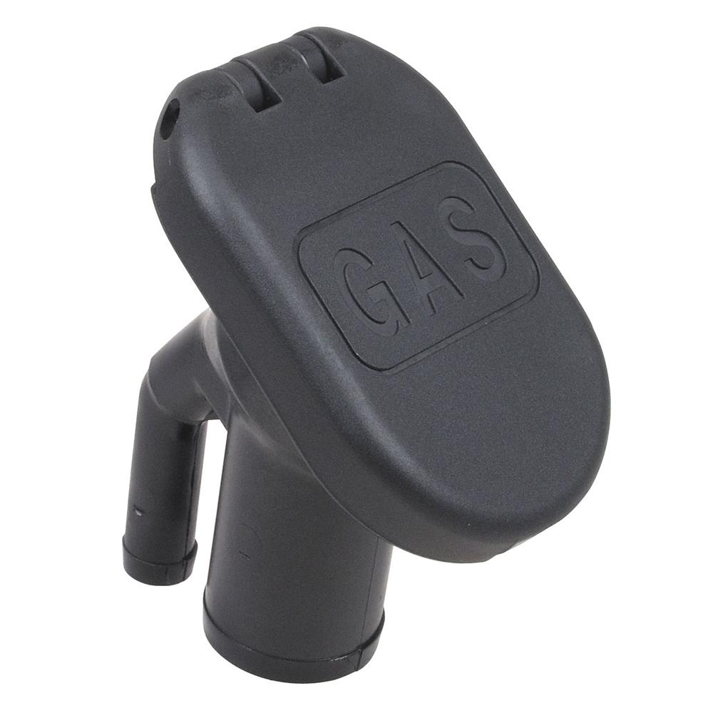 PERKO 1318DPGBLK COMBINATION VENTED GAS FILL/TANK F/1-1/2 INCH HOSE - 35° ANGLED NECK - High quality product image showing PERKO 1318DPGBLK COMBINATION VENTED GAS FILL/TANK F/1-1/2 INCH HOSE - 35° ANGLED NECK details and features