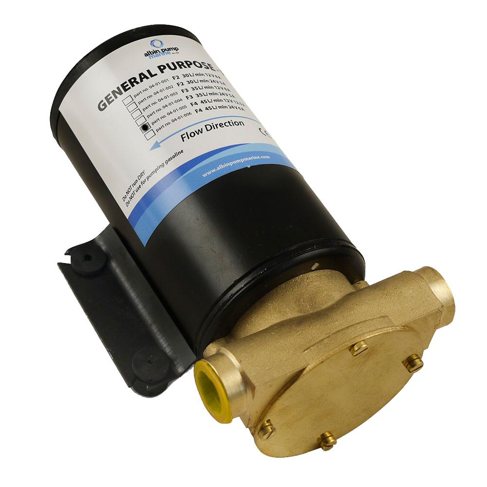 ALBIN 04-01-005 GENERAL PURPOSE PUMP FIP F4 (12 GPM) - 12V - High quality product image showing ALBIN 04-01-005 GENERAL PURPOSE PUMP FIP F4 (12 GPM) - 12V details and features