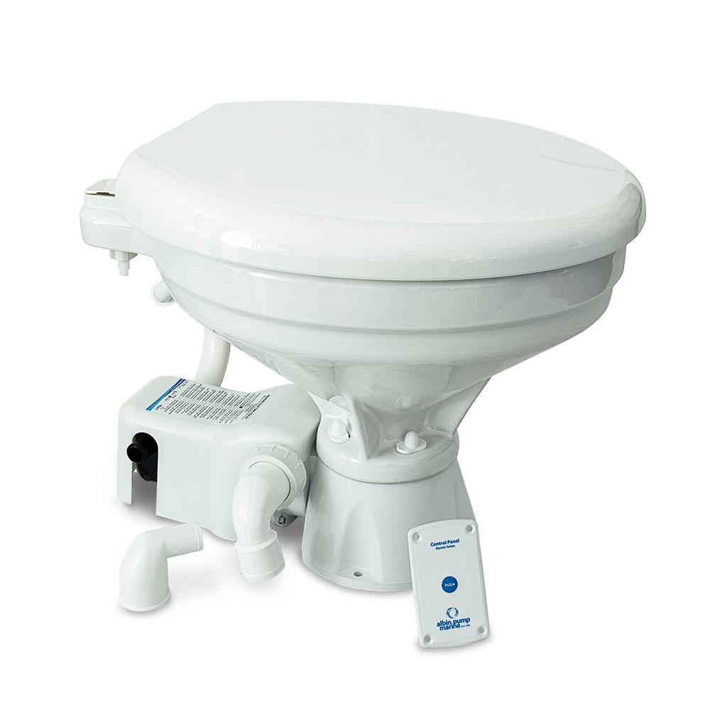 ALBIN 07-02-006 TOILET STANDARD ELECTRIC EVO COMFORT - 12V - High quality product image showing ALBIN 07-02-006 TOILET STANDARD ELECTRIC EVO COMFORT - 12V details and features