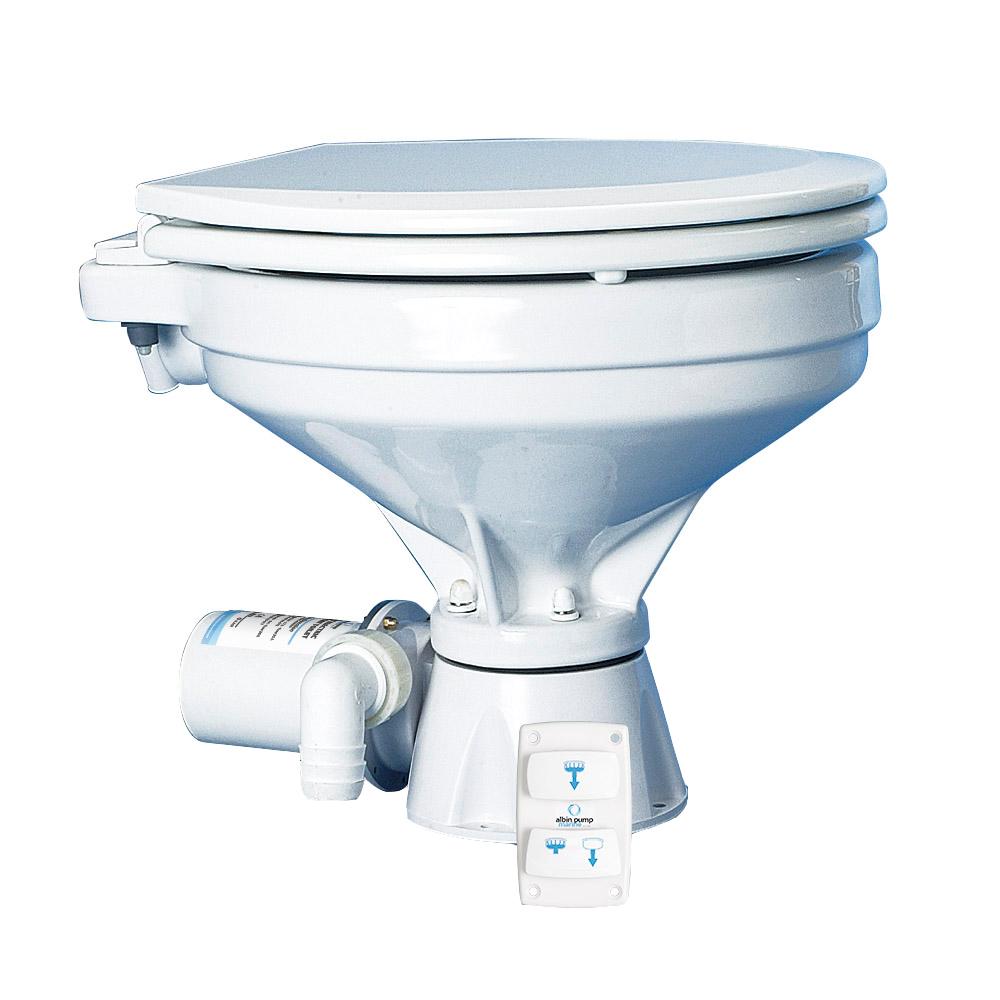 ALBIN 07-03-012 TOILET SILENT ELECTRIC COMFORT - 12V - High quality product image showing ALBIN 07-03-012 TOILET SILENT ELECTRIC COMFORT - 12V details and features