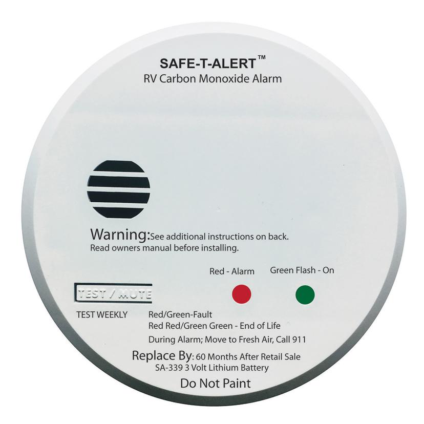 SAFE-T-ALERT SA-339-WHT SA-339 WHITE RV BATTERY POWERED CO2 DETECTOR