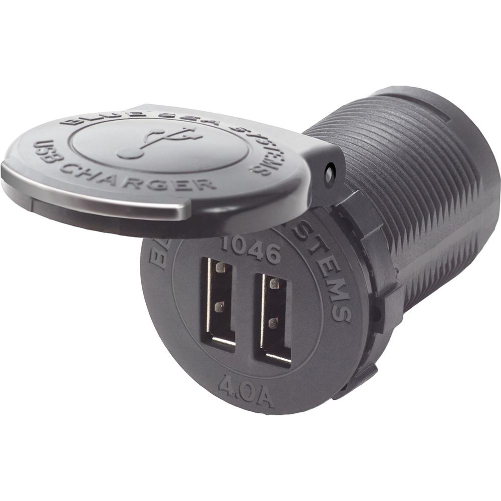 BLUE SEA 1046 48V DUAL USB CHARGER SOCKET MOUNT - High quality product image showing BLUE SEA 1046 48V DUAL USB CHARGER SOCKET MOUNT details and features
