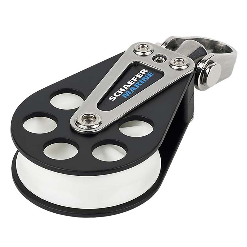 SCHAEFER 504-05 SINGLE ALUMINUM BLOCK - 51MM SHEAVE - High quality product image showing SCHAEFER 504-05 SINGLE ALUMINUM BLOCK - 51MM SHEAVE details and features