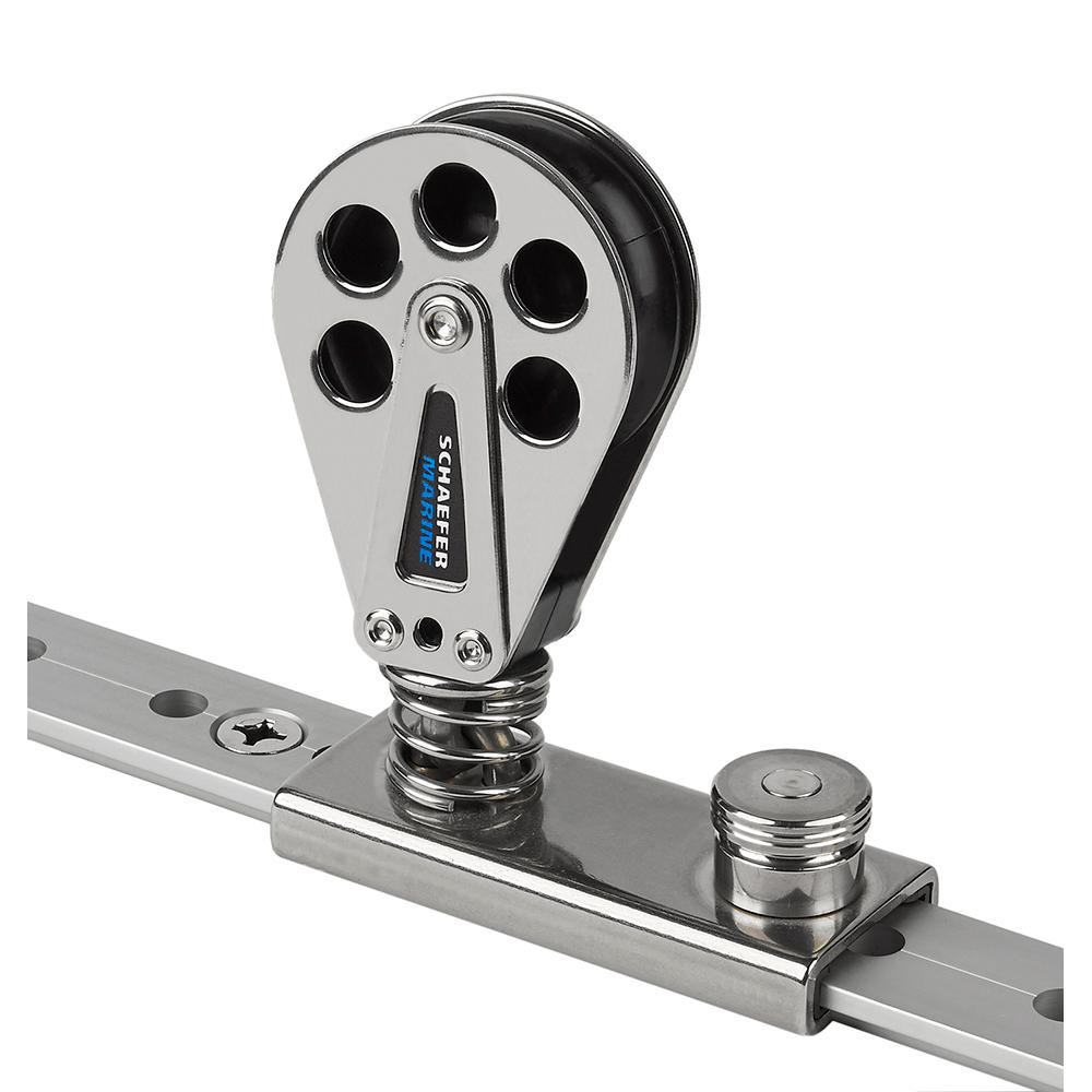SCHAEFER 705-92 SPRING LOADED/LINED SLIDE/STAINLESS STEEL F/1-1/4 INCH T-TRACK - High quality product image showing SCHAEFER 705-92 SPRING LOADED/LINED SLIDE/STAINLESS STEEL F/1-1/4 INCH T-TRACK details and features