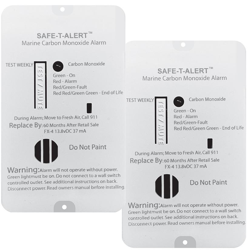 SAFE-T-ALERT FX-4MARINE2-PACK FX-4 CARBON MONOXIDE ALARM - 2-PACK