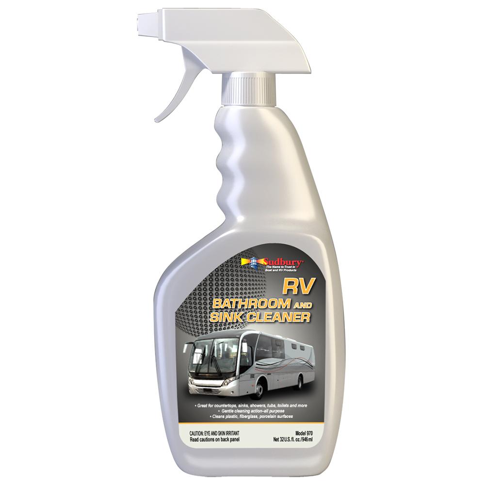 SUDBURY 970 RV BATHROOM & SINK CLEANER SPRAY - 32OZ - High quality product image showing SUDBURY 970 RV BATHROOM & SINK CLEANER SPRAY - 32OZ details and features