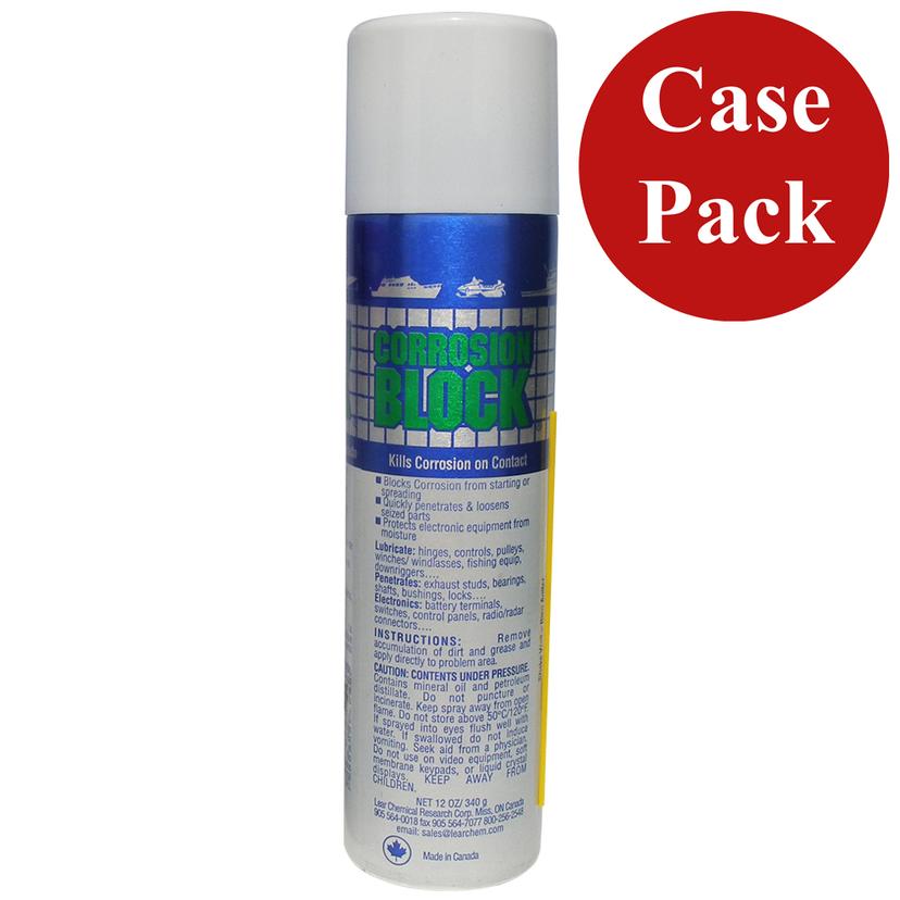 CORROSION BLOCK 20012CASE 12OZ AEROSOL CAN - NON-HAZMAT, NON-FLAMMABLE & NON-TOXIC (CASE OF 12)