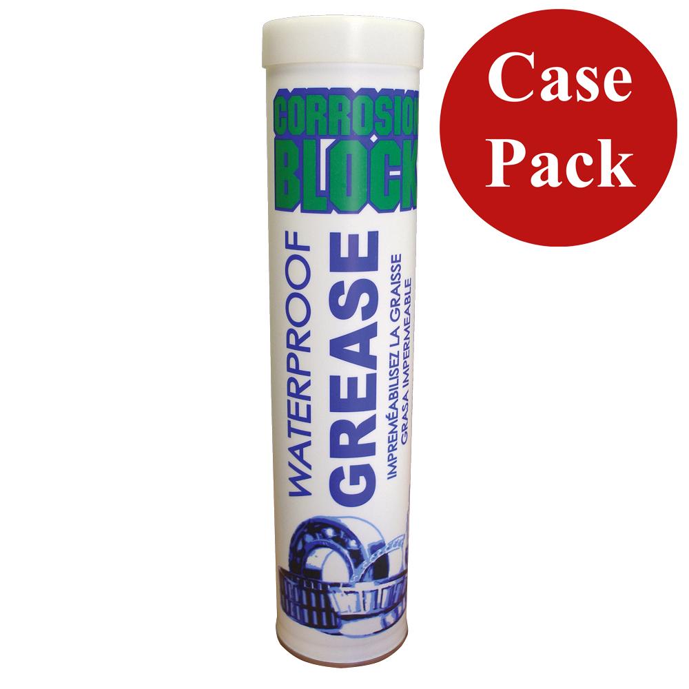 CORROSION BLOCK 25014CASE HIGH PERFORMANCE WATERPROOF GREASE - 14OZ CARTRIDGE - NON-HAZMAT, NON-FLAMMABLE & NON-TOXIC (CASE OF 10) - High quality product image showing CORROSION BLOCK 25014CASE HIGH PERFORMANCE WATERPROOF GREASE - 14OZ CARTRIDGE - NON-HAZMAT, NON-FLAMMABLE & NON-TOXIC (CASE OF 10) details and features