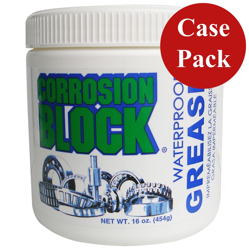 CORROSION BLOCK 25016CASE HIGH PERFORMANCE WATERPROOF GREASE - 16OZ TUB - NON-HAZMAT, NON-FLAMMABLE & NON-TOXIC (CASE OF 6) - High quality product image showing CORROSION BLOCK 25016CASE HIGH PERFORMANCE WATERPROOF GREASE - 16OZ TUB - NON-HAZMAT, NON-FLAMMABLE & NON-TOXIC (CASE OF 6) details and features