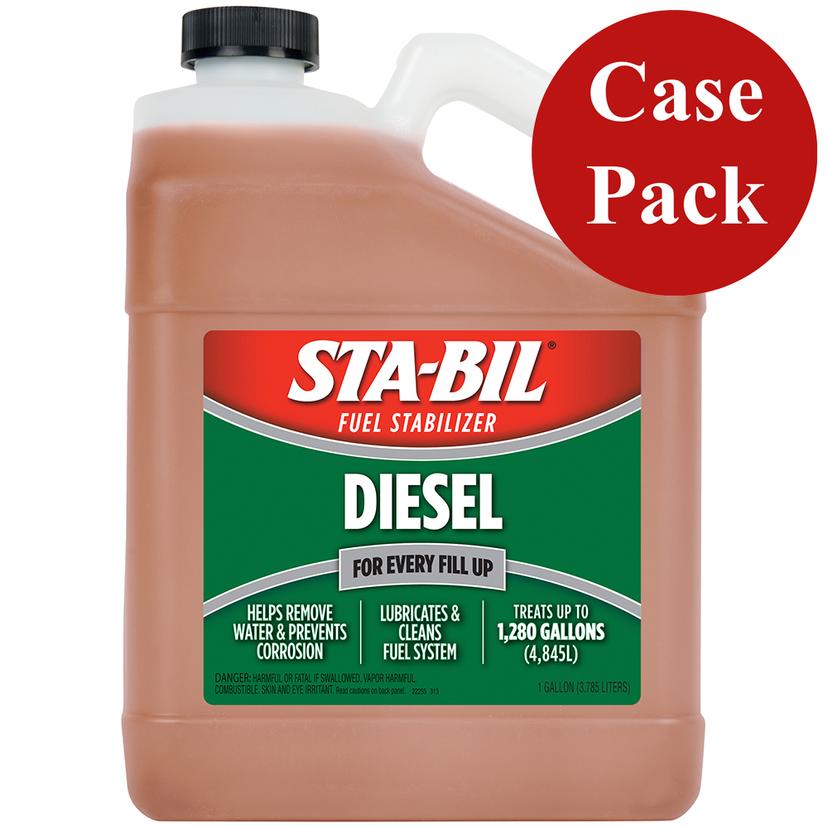 STA-BIL 22255CASE DIESEL FORMULA FUEL STABILIZER & PERFORMANCE IMPROVER - 1 GALLON (CASE OF 4)