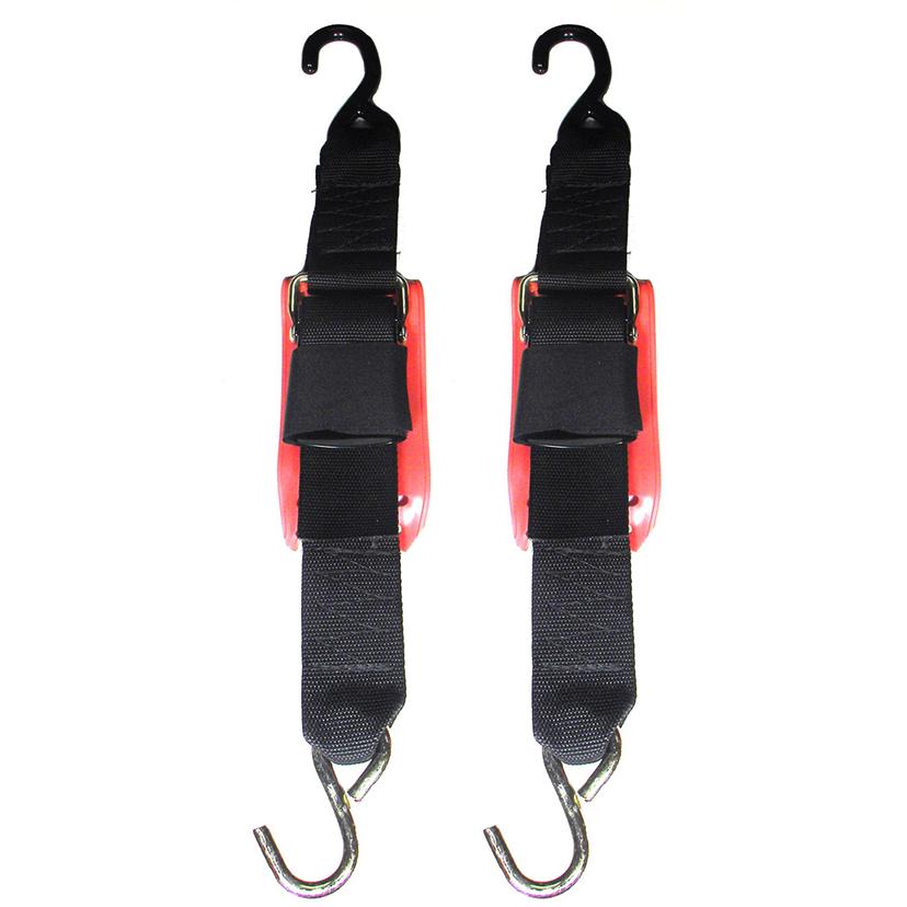 ROD SAVER QRTD6VP QUICK RELEASE TRAILER TIE-DOWN W/VINYL PAD - 2 INCH X 6FT (PAIR)