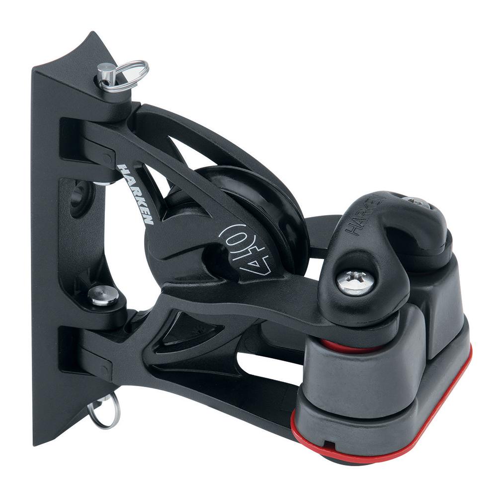 HARKEN 2156 40MM CARBO AIR PIVOTING LEAD BLOCK W/ALUMINUM CAM-MATIC CLEAT - The Twister Group Tools product