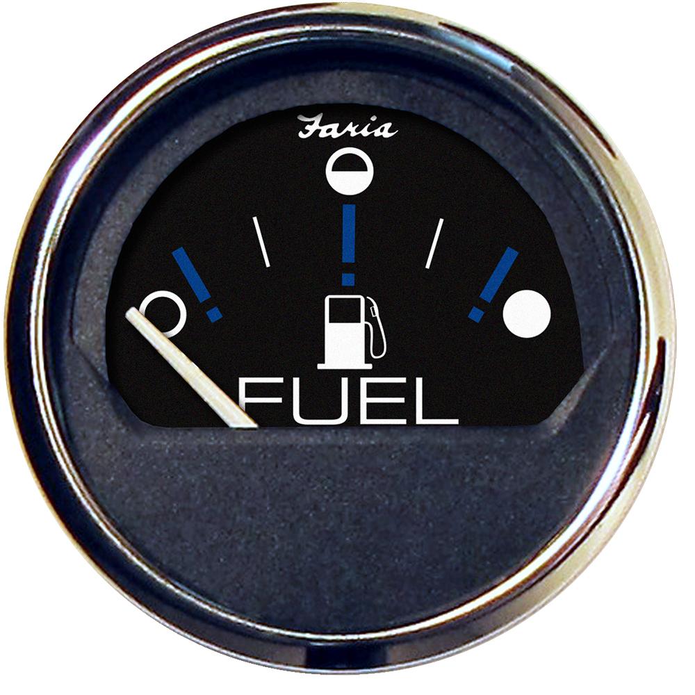 FARIA 13721 CHESAPEAKE BLACK 2 INCH FUEL LEVEL GAUGE (METRIC) - High quality product image showing FARIA 13721 CHESAPEAKE BLACK 2 INCH FUEL LEVEL GAUGE (METRIC) details and features