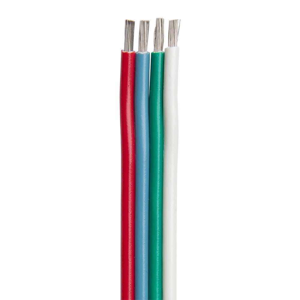 ANCOR 160099 FLAT RIBBON BONDED RGB CABLE 18/4 AWG - RED, LIGHT BLUE, GREEN & WHITE - 1000 - The Twister Group Tools product