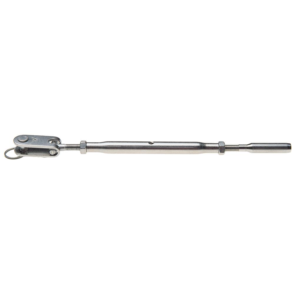 C. SHERMAN JOHNSON 27-412 CLOSED BODY JAW TO SWAGE TUBULAR TURNBUCKLE FOR3/16 INCH WIRE - High quality product image showing C. SHERMAN JOHNSON 27-412 CLOSED BODY JAW TO SWAGE TUBULAR TURNBUCKLE FOR3/16 INCH WIRE details and features