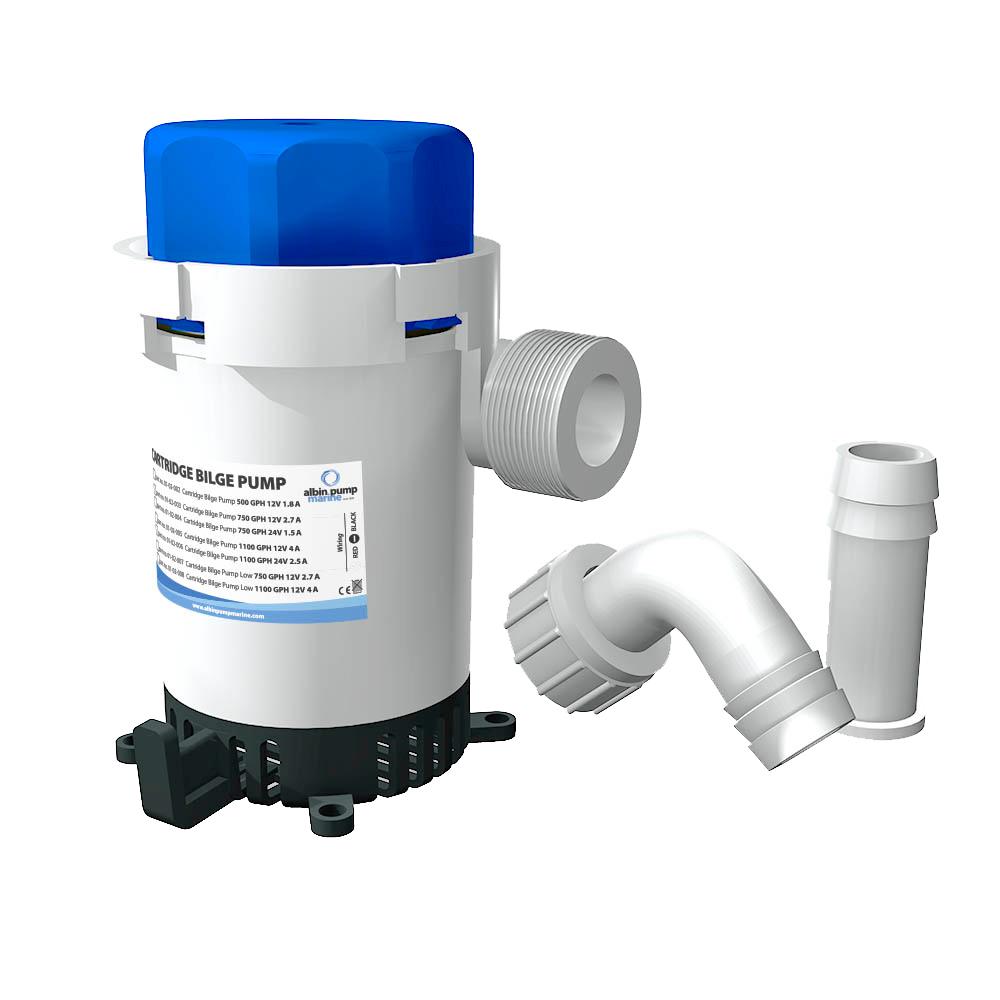 ALBIN 01-02-002 CARTRIDGE BILGE PUMP 500GPH - 12V - High quality product image showing ALBIN 01-02-002 CARTRIDGE BILGE PUMP 500GPH - 12V details and features