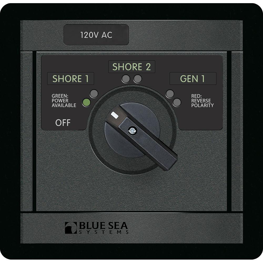 BLUE SEA 1482 120V AC ROTARY 30A OFF + 3 SOURCES - High quality product image showing BLUE SEA 1482 120V AC ROTARY 30A OFF + 3 SOURCES details and features