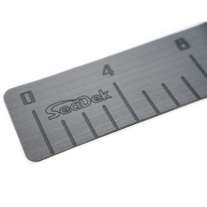 SEADEK 22135-80038 4 INCH X 36 INCH 3MM FISH RULER W/LASER SD LOGO - STORM GRAY