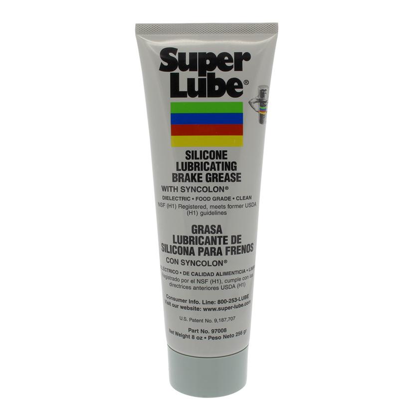 SUPER LUBE 97008 SILICONE LUBRICATING BRAKE GREASE W/SYNCOLON(PTFE) - 8OZ TUBE