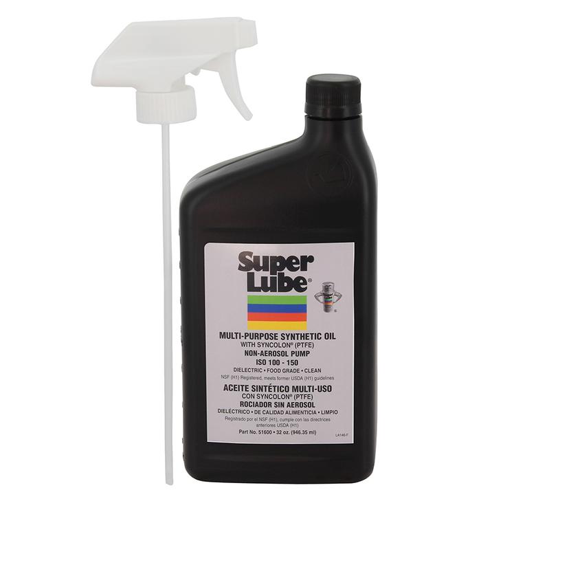SUPER LUBE 51600 FOOD GRADE SYNTHETIC OIL - 1QT TRIGGER SPRAYER