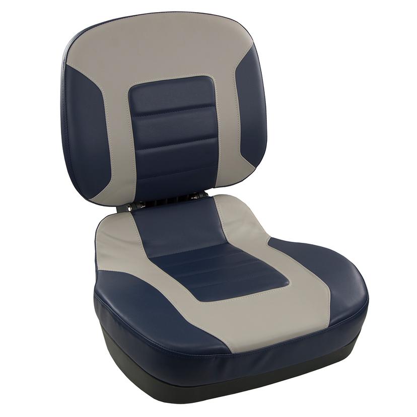 SPRINGFIELD 1041519 FISH PRO II LOW BACK FOLDING SEAT NAVY/GRAY