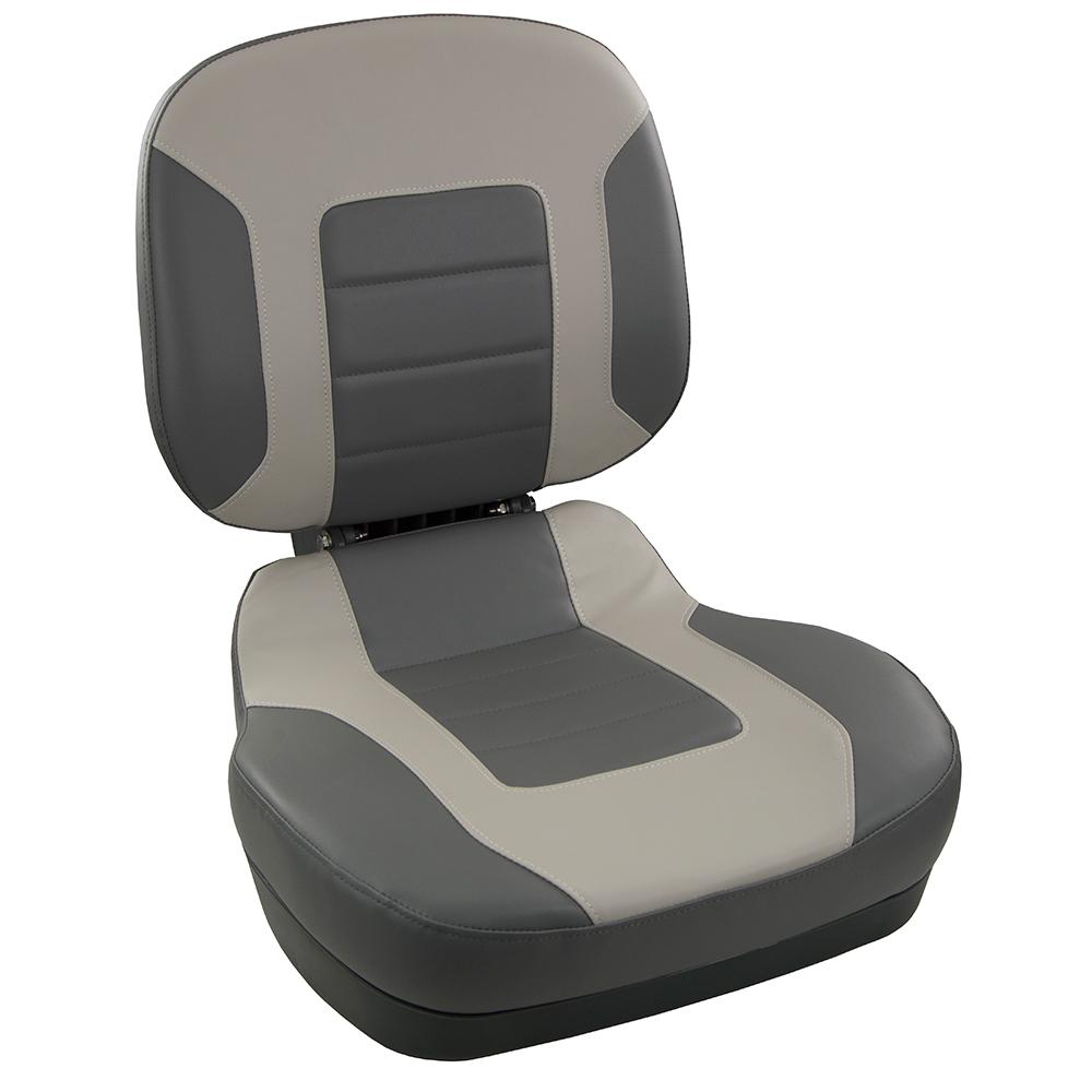 SPRINGFIELD 1041583 FISH PRO II LOW BACK FOLDING SEAT - CHARCOAL/GREY - High quality product image showing SPRINGFIELD 1041583 FISH PRO II LOW BACK FOLDING SEAT - CHARCOAL/GREY details and features