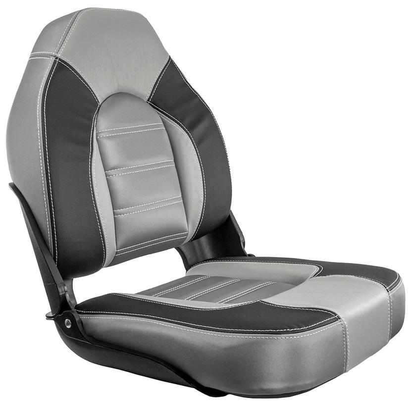 SPRINGFIELD 1061063-B SKIPPER PREMIUM HB FOLDING SEAT - CHARCOAL/GREY