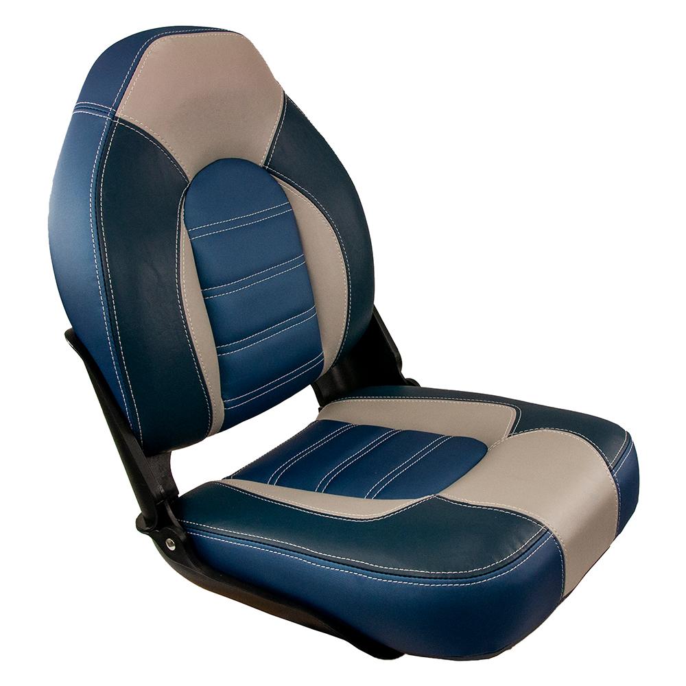 SPRINGFIELD 1061069-B SKIPPER PREMIUM HB FOLDING SEAT - BLUE/GREY - The Twister Group Tools product