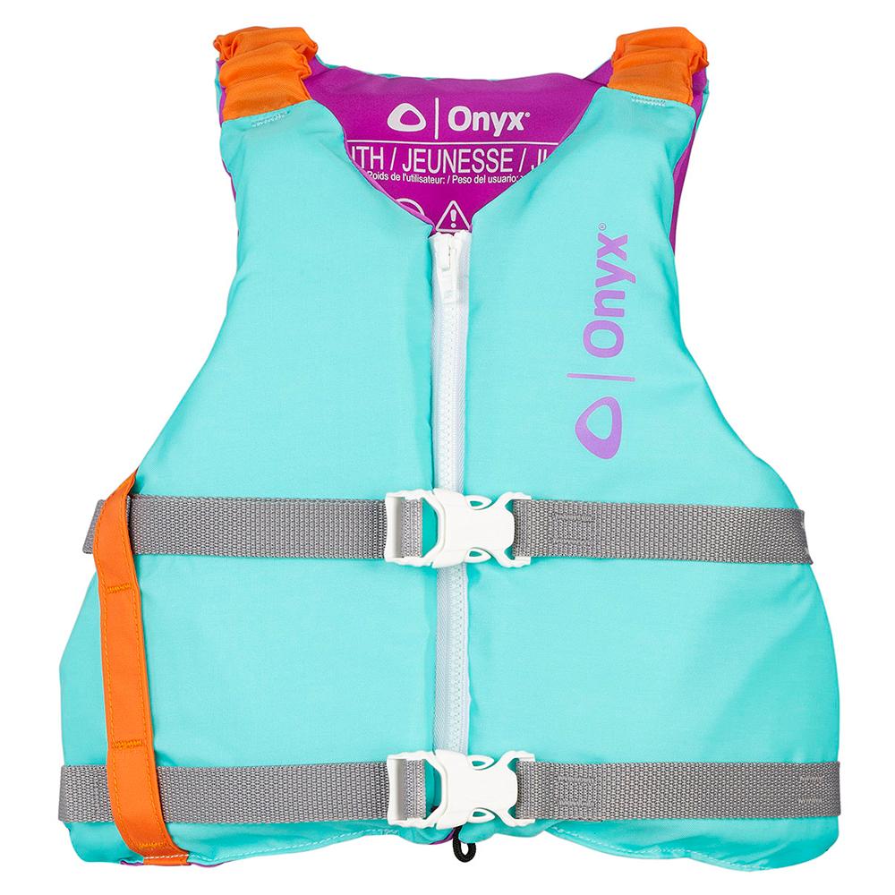 ONYX 121900-505-002-21 YOUTH UNIVERSAL PADDLE VEST - AQUA - High quality product image showing ONYX 121900-505-002-21 YOUTH UNIVERSAL PADDLE VEST - AQUA details and features