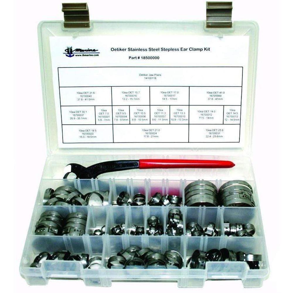 T-H MARINE 18500000 OETIKER STEPLESS CLAMP KIT W/PLIERS - High quality product image showing T-H MARINE 18500000 OETIKER STEPLESS CLAMP KIT W/PLIERS details and features