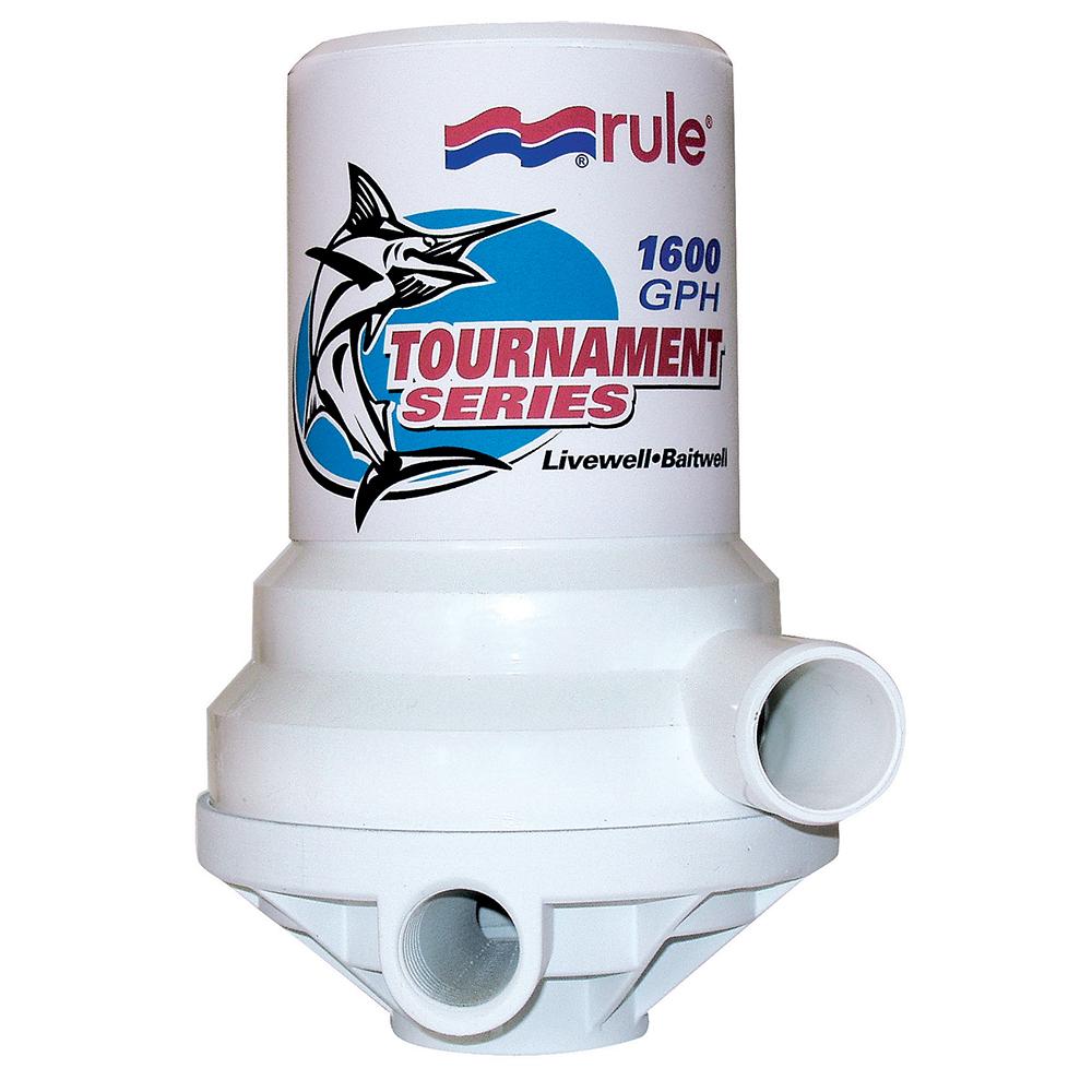 RULE 209FDP TOURNAMENT SERIES 1600 GPH LIVEWELL PUMP DUAL PORT - The Twister Group Tools product