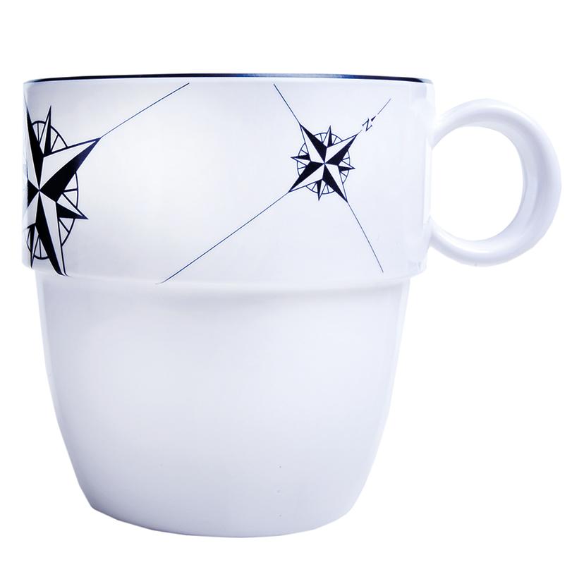 MARINE BUSINESS 15004C MELAMINE NON-SLIP COFFEE MUG - NORTHWIND - SET OF 6