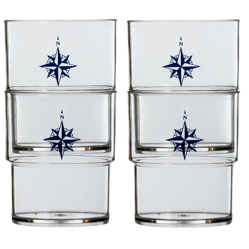 MARINE BUSINESS 15103C STACKABLE GLASS SET - NORTHWIND - SET OF 12