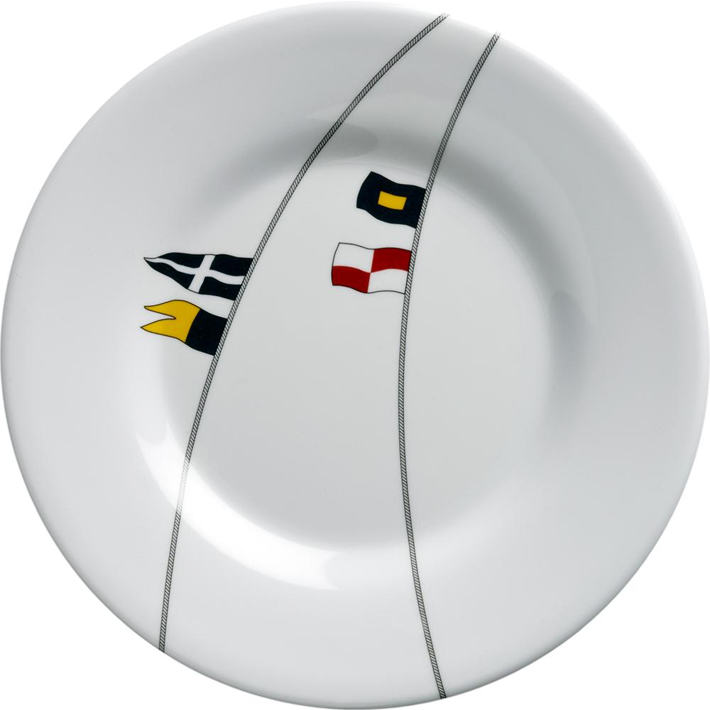 MARINE BUSINESS 12003C MELAMINE ROUND DESSERT PLATE - REGATA - 7 INCH SET OF 6 - The Twister Group Tools product