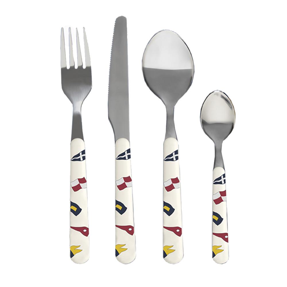 MARINE BUSINESS 12025 CUTLERY STAINLESS STEEL PREMIUM - REGATA - SET OF 24 - High quality product image showing MARINE BUSINESS 12025 CUTLERY STAINLESS STEEL PREMIUM - REGATA - SET OF 24 details and features