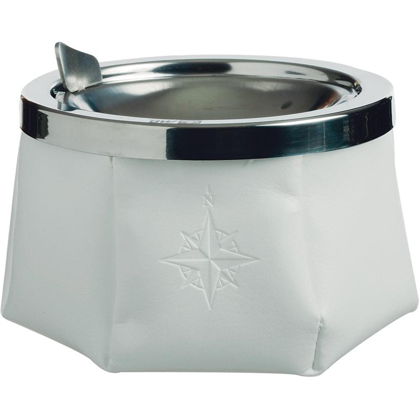 MARINE BUSINESS 30102 WINDPROOF ASHTRAY W/LID - WHITE