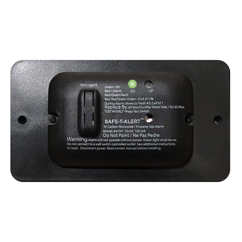 SAFE-T-ALERT 85-741-BL 85 SERIES CARBON MONOXIDE PROPANE GAS ALARM - 12V - BLACK - High quality product image showing SAFE-T-ALERT 85-741-BL 85 SERIES CARBON MONOXIDE PROPANE GAS ALARM - 12V - BLACK details and features