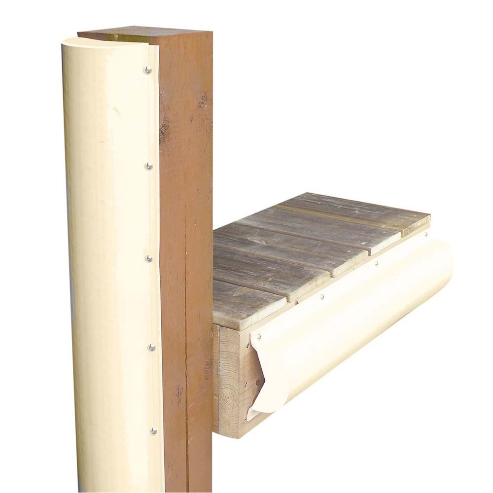 DOCK EDGE 1020SF PILING BUMPER - ONE END CAPPED - 6FT - BEIGE - High quality product image showing DOCK EDGE 1020SF PILING BUMPER - ONE END CAPPED - 6FT - BEIGE details and features