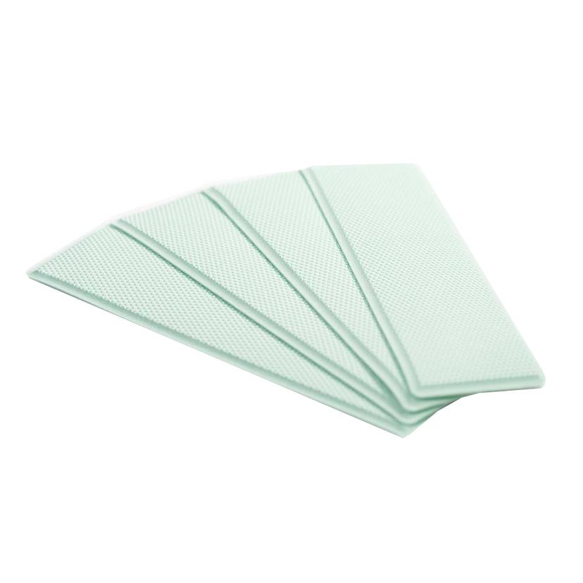 SEADEK 23903-80021 3.75 INCH X 12.75 INCH X 5MM 4-PIECE STEP KIT - 3.75 INCH X 12.75 INCH SEAFOAM GREEN EMBOSSED - 95.25MM X 323.85MM X 5MM