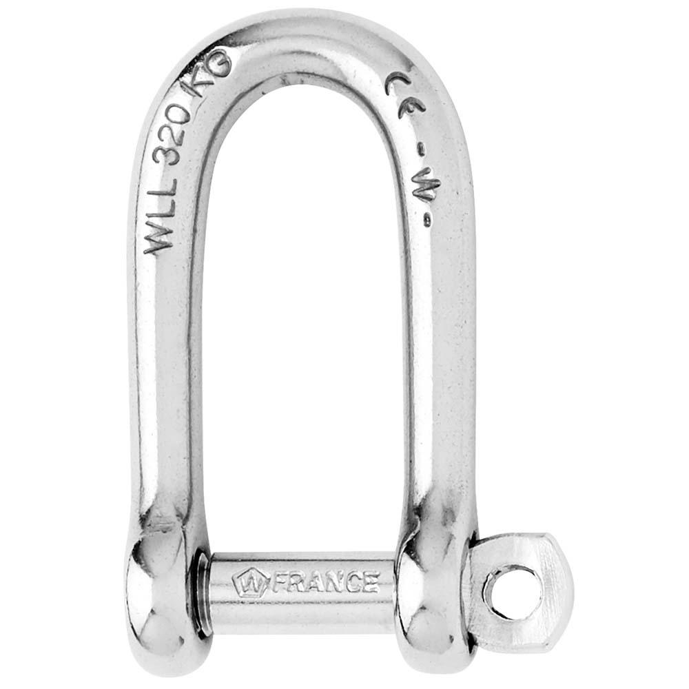 WICHARD 01214 SELF-LOCKING LONG D SHACKLE - DIAMETER 8MM - 5/16 INCH - The Twister Group Tools product
