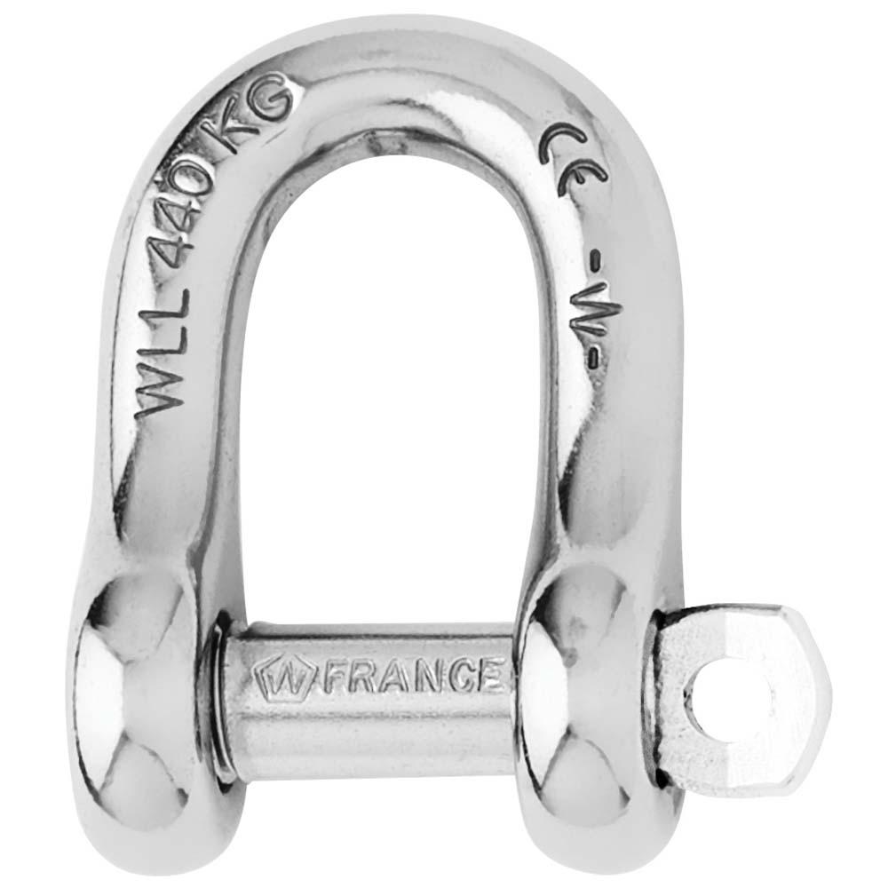 WICHARD 01402 CAPTIVE PIN D SHACKLE - DIAMETER 5MM - 3/16 INCH - The Twister Group Tools product